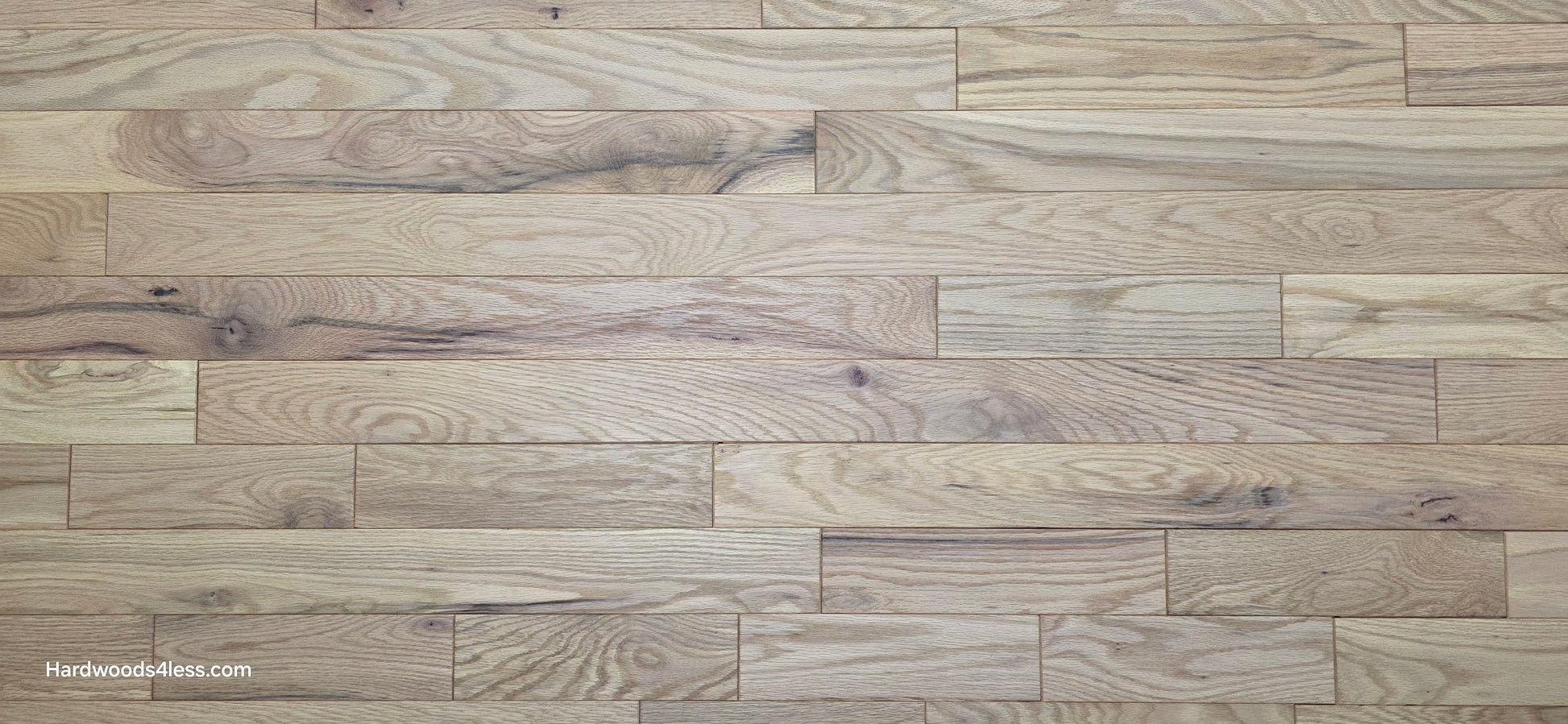 3 1/4" x 3/4" Solid Red Oak Khaki Hardwood Flooring