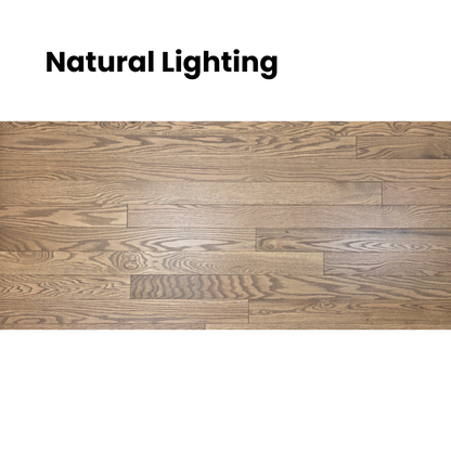 3 1/4" x 3/4" Solid Red Oak Marcy Hardwood Flooring. Shown close up in natural lighting. 