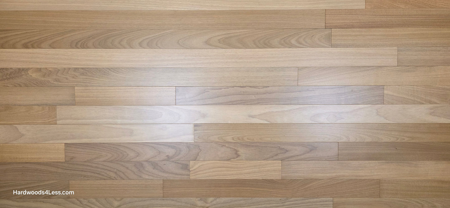 3 1/4" x 3/8" Engineered Brazilian Oak Natural Hardwood Flooring. Shown close up.