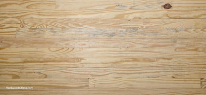 3 1/8" x 3/4" Unfinished Southern Yellow Pine Solid Hardwood Flooring Close up.