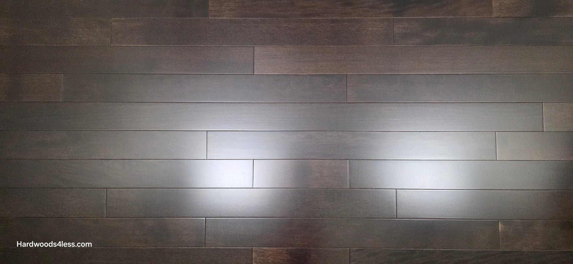 3 5/8" x 3/4" Solid Brazilian Oak Burnt Umber Hardwood Flooring. Shown close up.