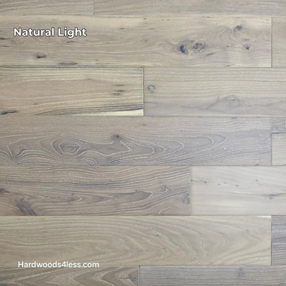 4 3/4" x 3/4" Solid Black Locust Finn Hardwood Flooring. Shown in natural lighting. 
