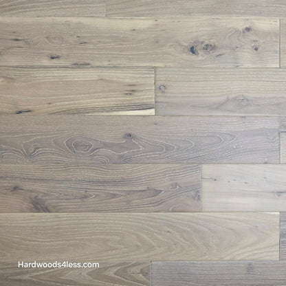 4 3/4" x 3/4" Solid Black Locust Finn Hardwood Flooring. Close up.