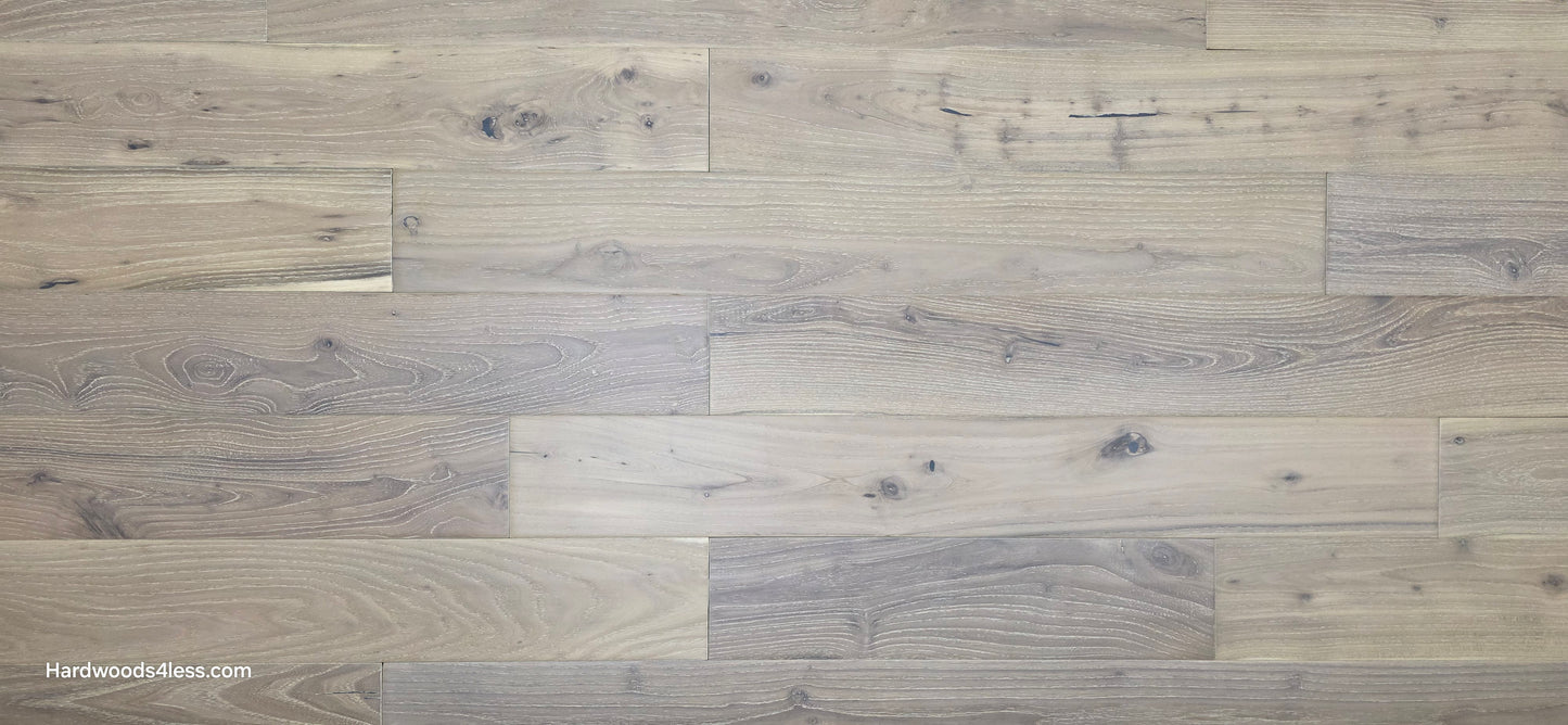 4 3/4" x 3/4" Solid Black Locust Finn Hardwood Flooring. Close up wide. 