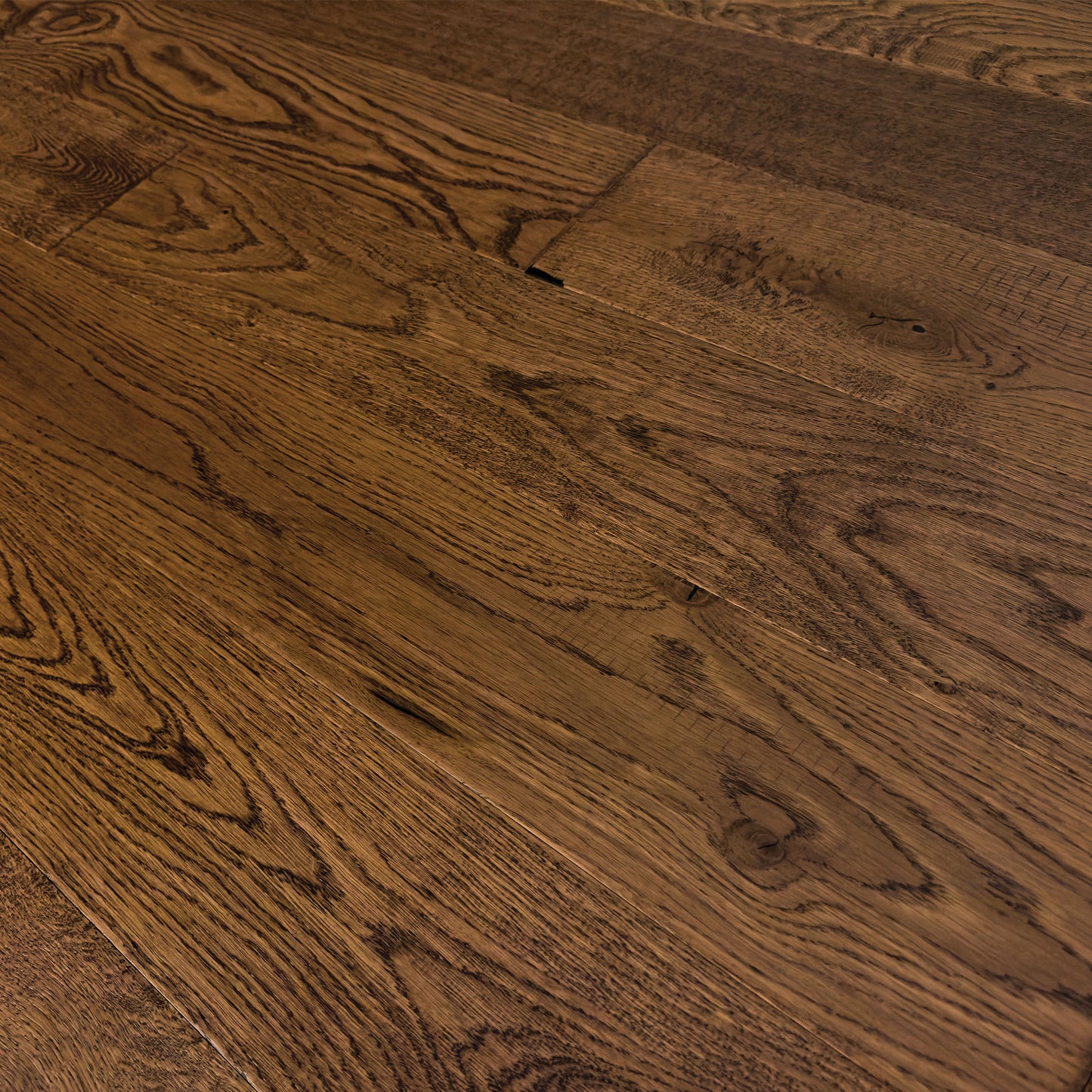 5" x 1/2" Engineered White Oak Nadir Close Up to Show Grain 