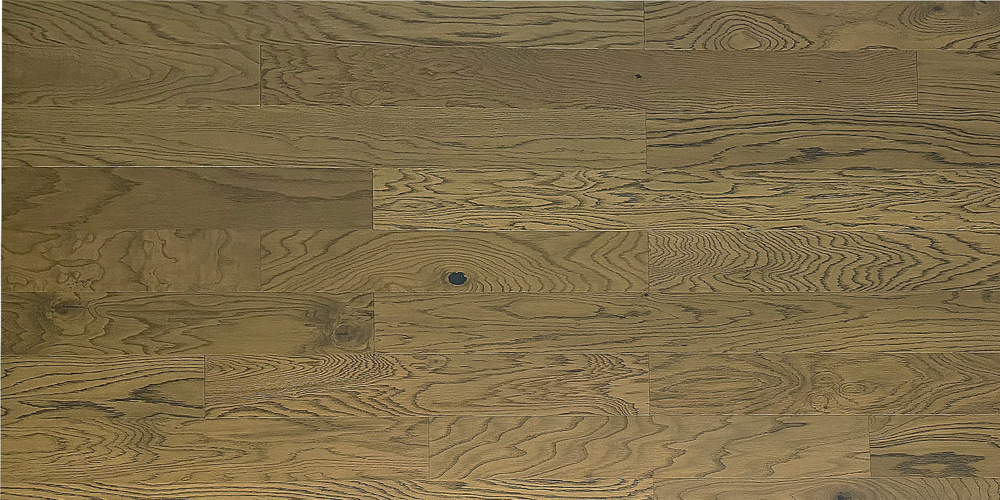 5" x 3/8" Engineered White Oak Cattleman Top View