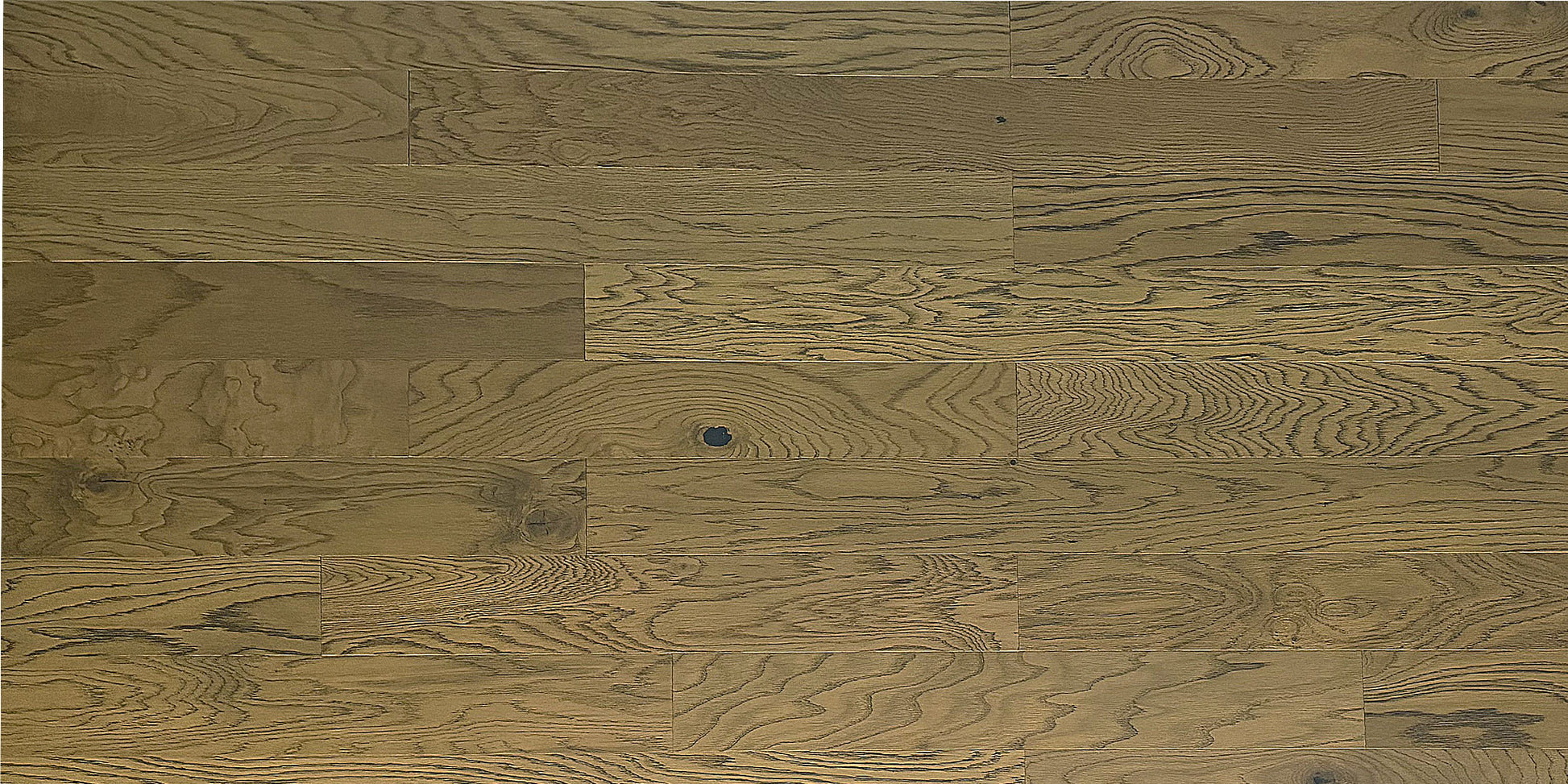 5" x 3/8" Engineered White Oak Cattleman Top View