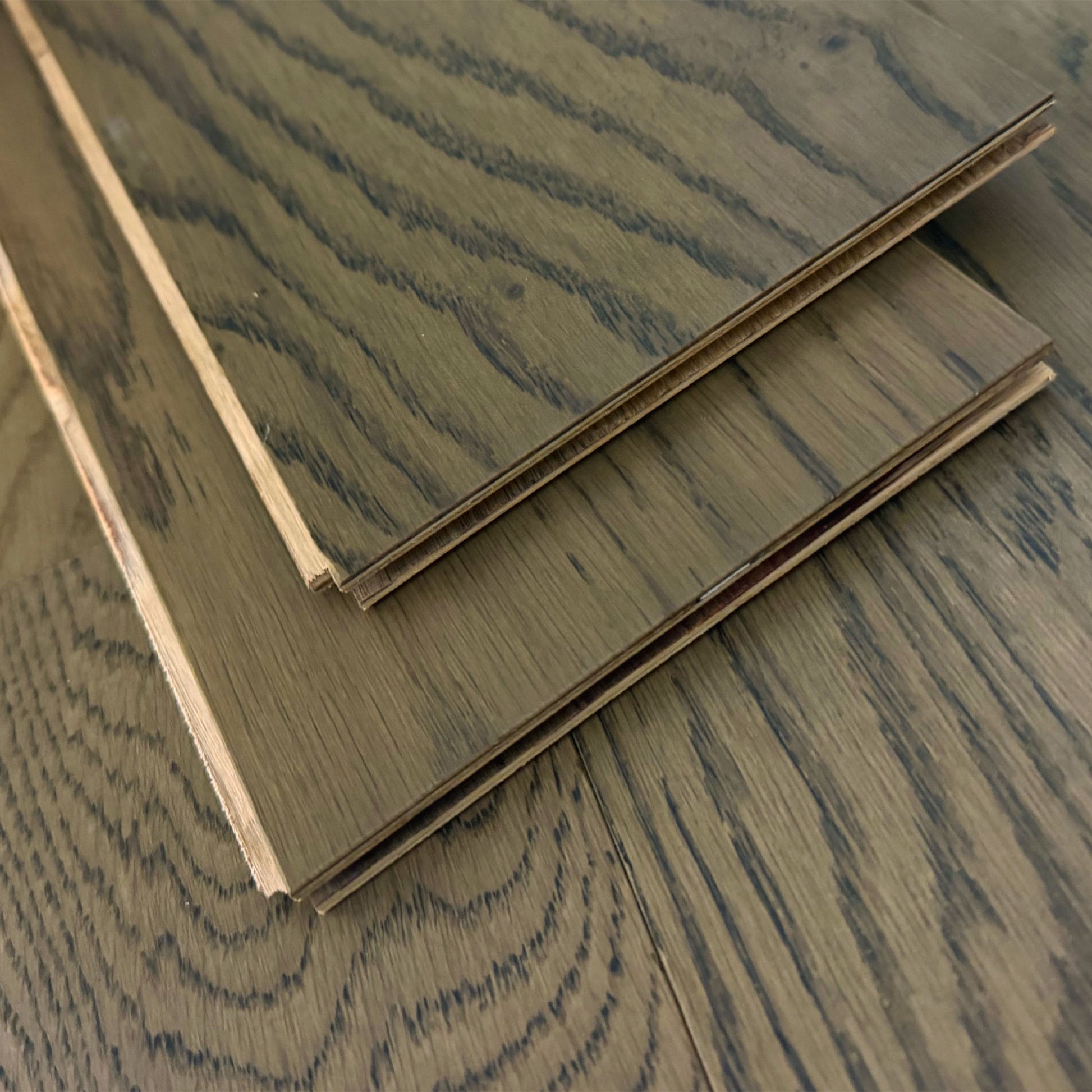 5" x 3/8" Engineered White Oak Cattleman Edges 