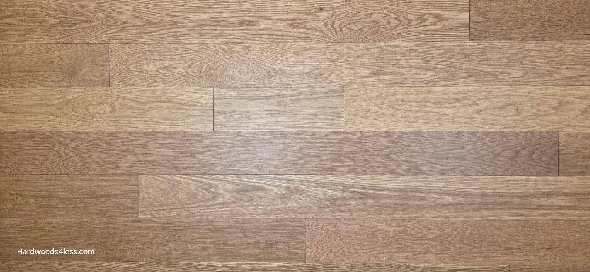 5 1/8" x 1/2"  Engineered White Oak Select & Better Natural Hardwood Flooring.