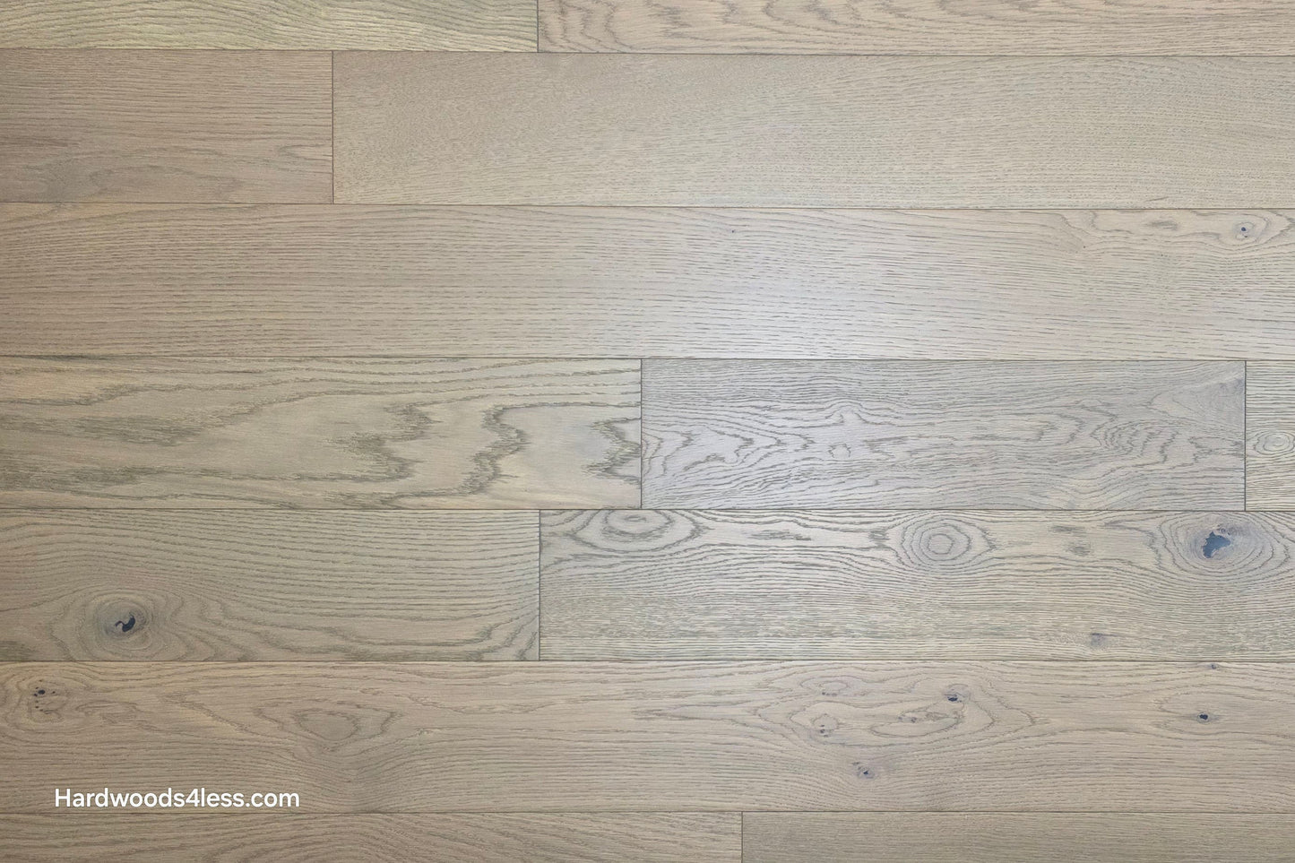 5 7/8" x 9/16" Engineered European Oak Cades Cove Hardwood Flooring close up.