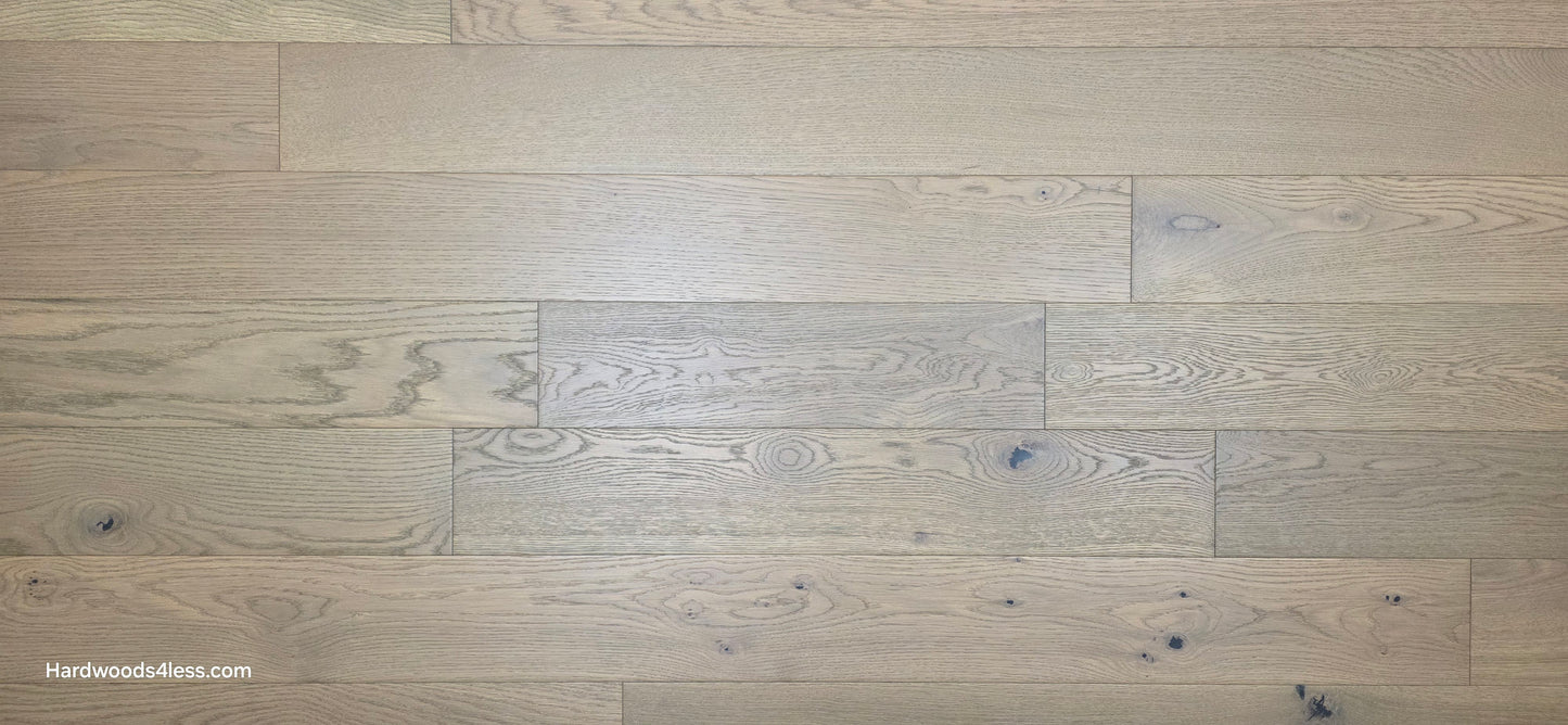 5 7/8" x 9/16" Engineered European Oak Cades Cove Hardwood Flooring wide close up.