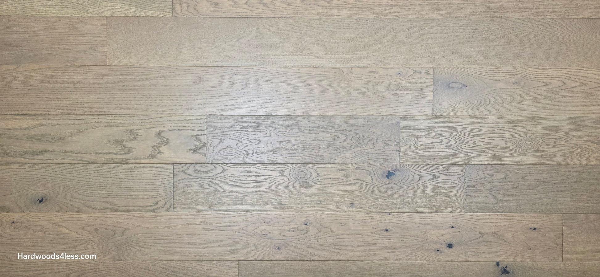 5 7/8" x 9/16" Engineered European Oak Cades Cove Hardwood Flooring wide close up.