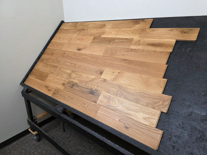 White Oak Hardwood Flooring right side on black table