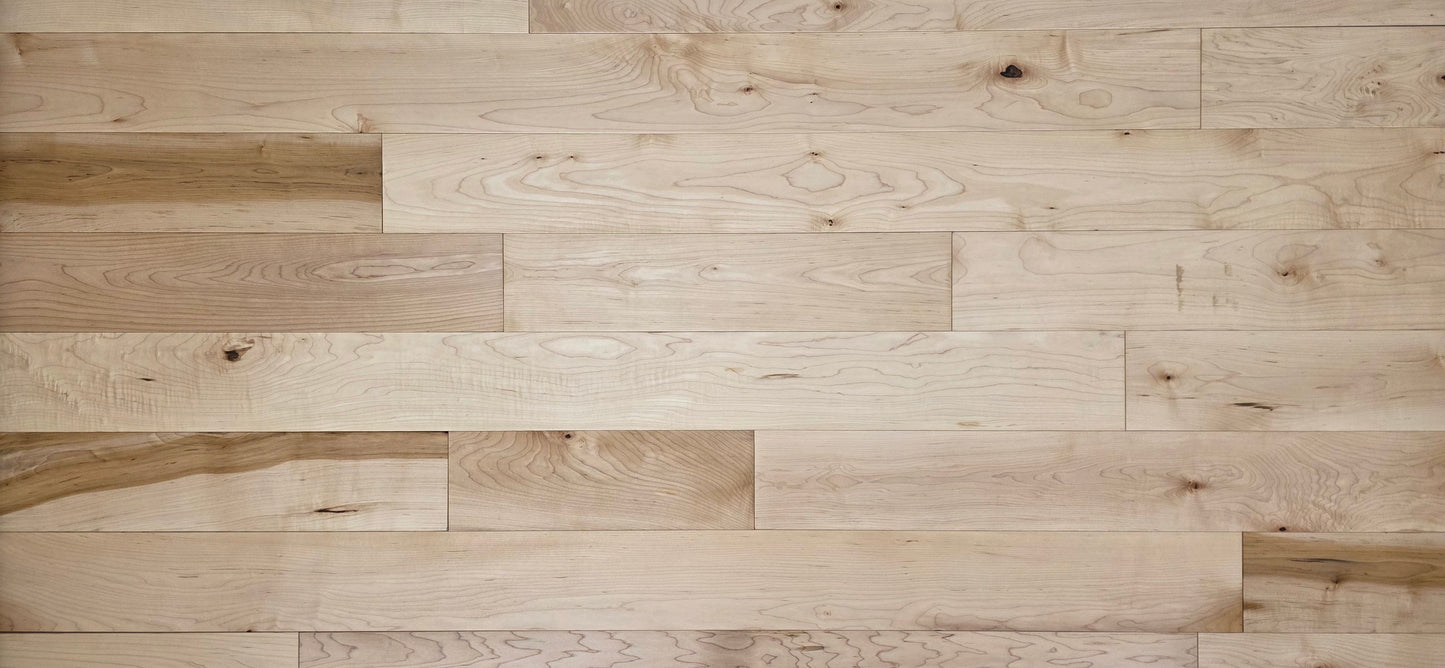 5" x 3/4" Natural Maple Character Grade Hardwood Flooring