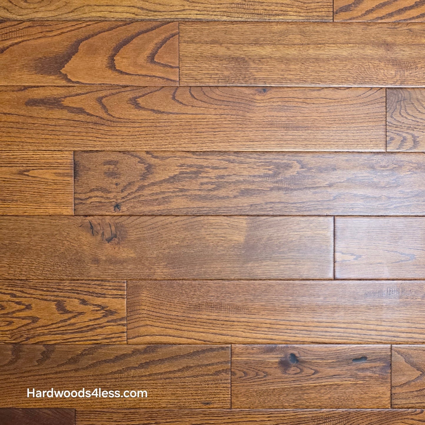 5" x 3/4" Solid Red Oak Affogato Hardwood Flooring.