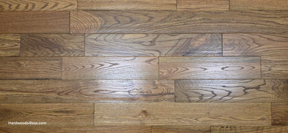 Solid Red Oak Purslane Hardwood Flooring shown close up