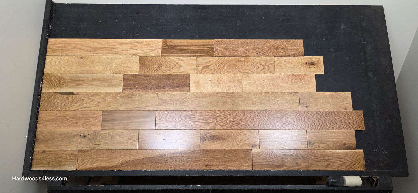 5" x 3/4" Solid White Oak Natural Character Grade Hardwood Flooring