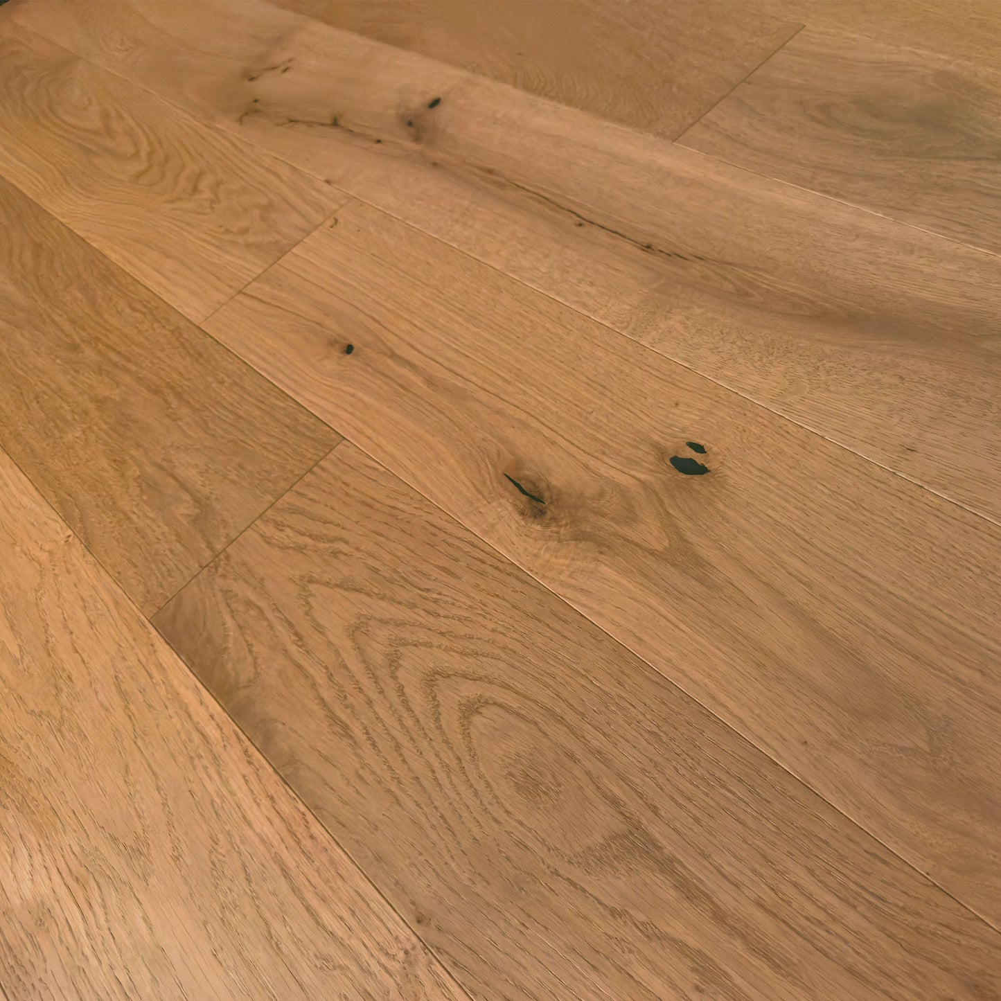 6" x 1/2" Engineered White Oak Annie  Close Up to Show Grain
