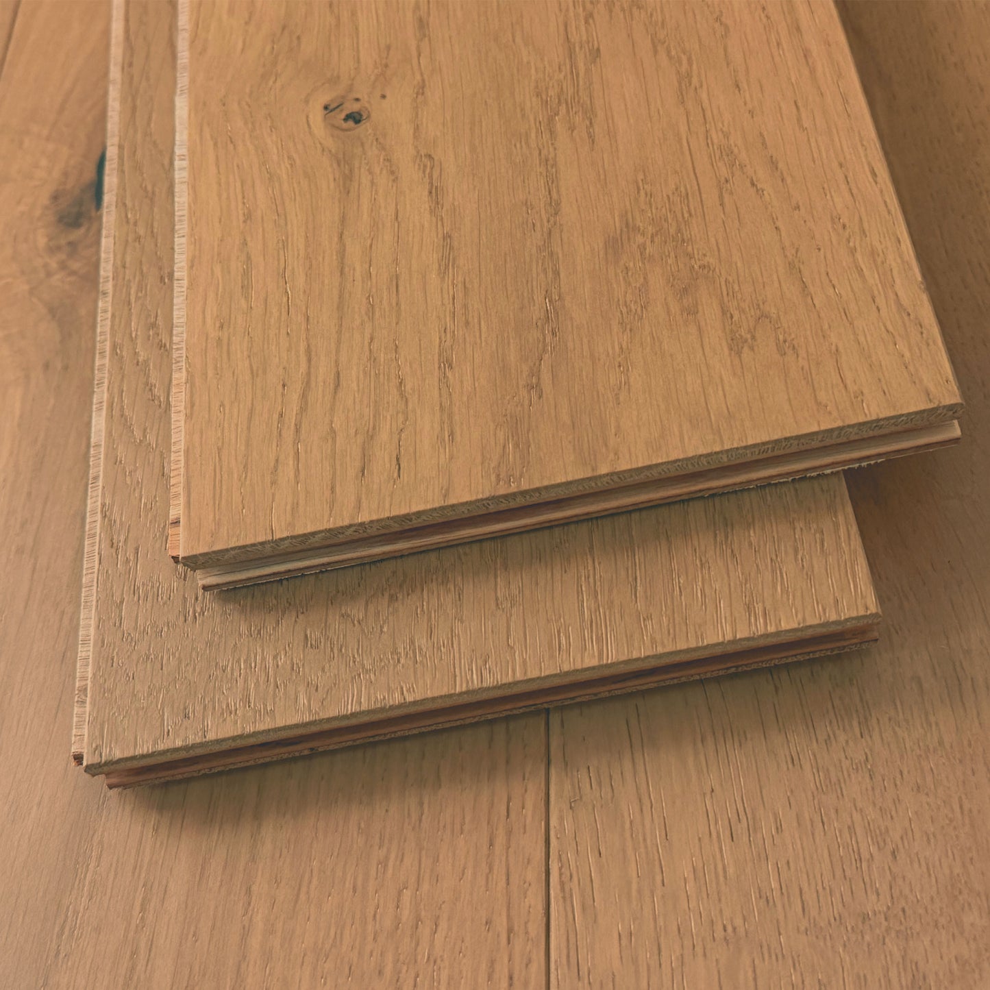 6" x 1/2" Engineered White Oak Annie Edges 