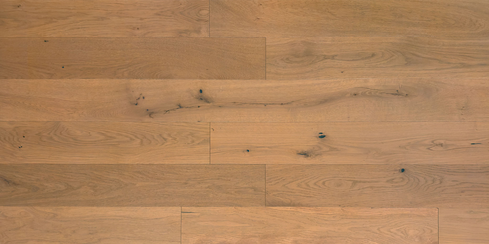 6" x 1/2" Engineered White Oak Annie Top View