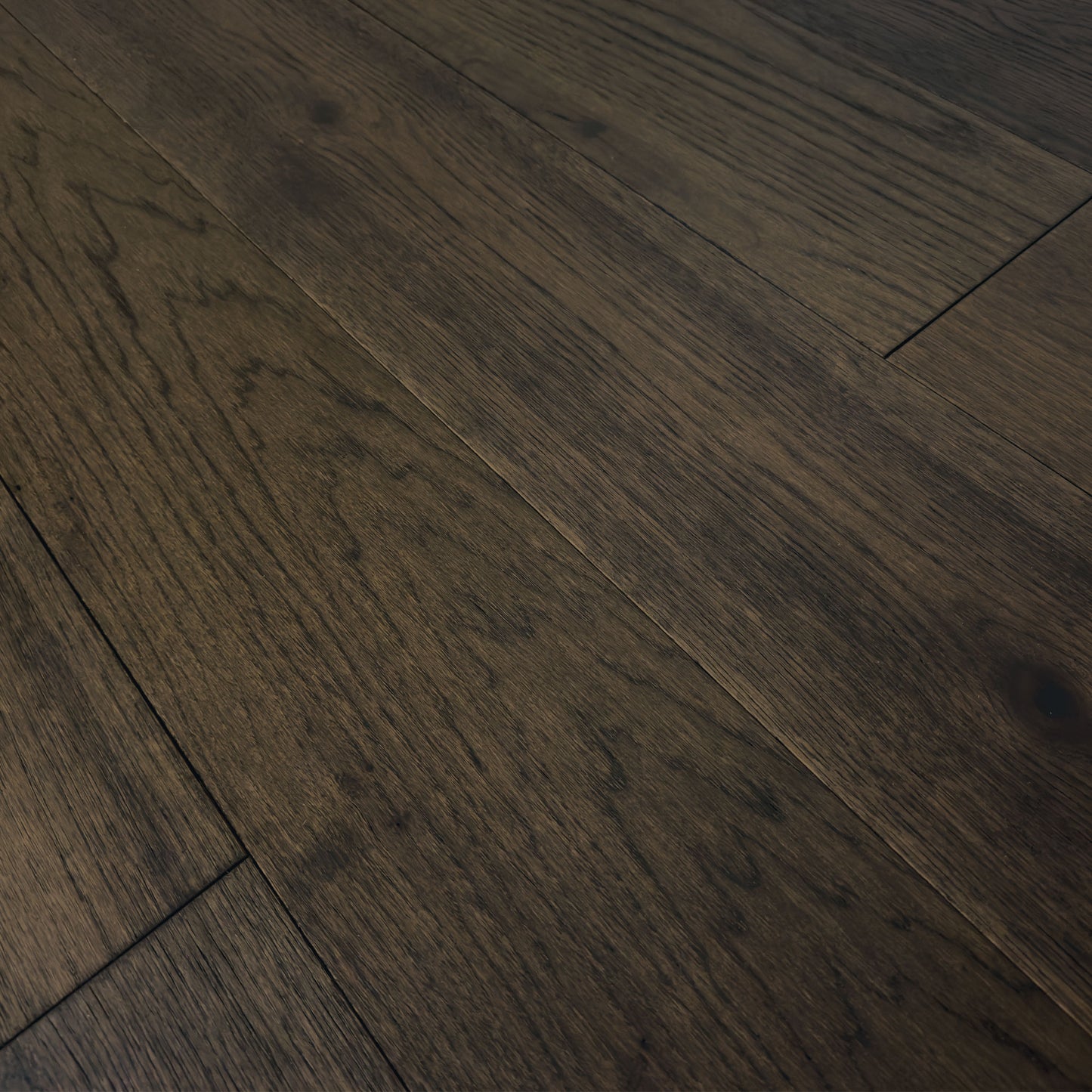 6 1/2" x 1/2" Engineered Hickory Dean Close Up to Show Grain