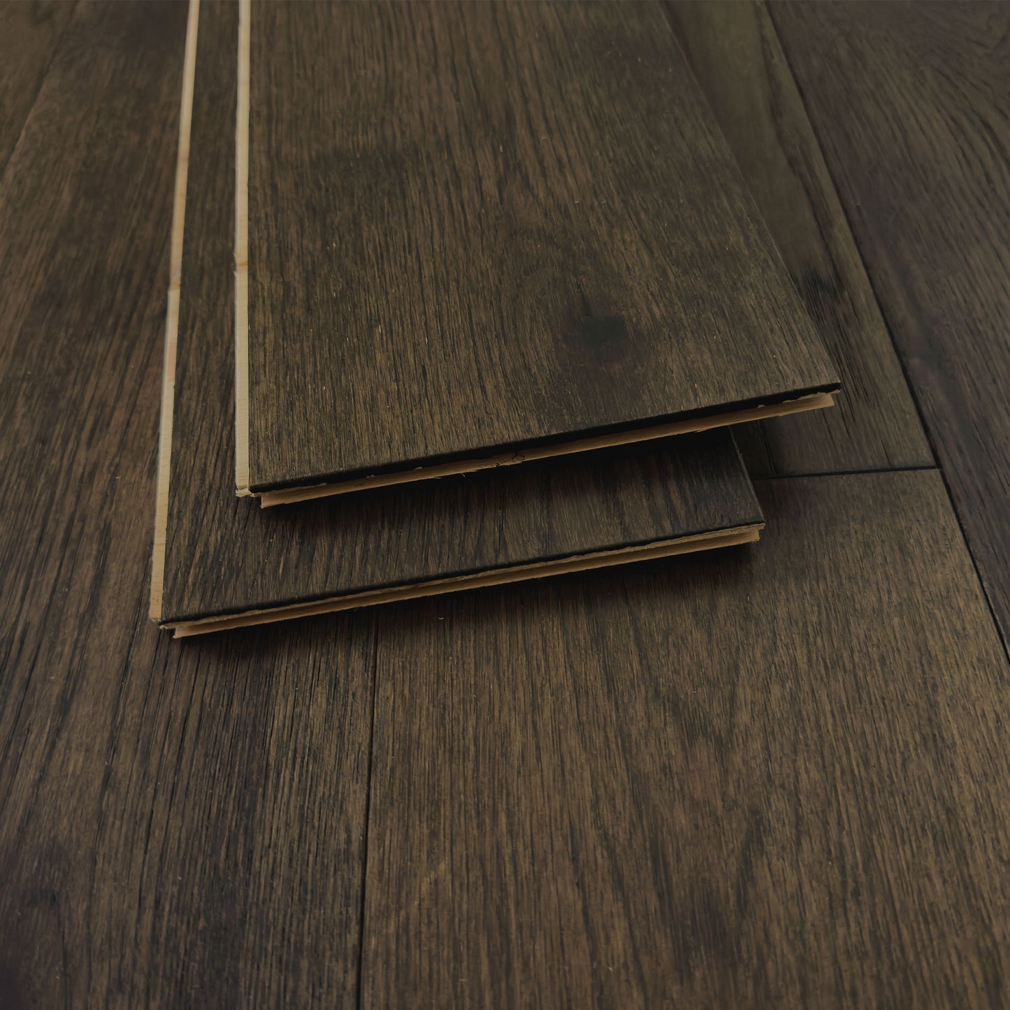 6 1/2" x 1/2" Engineered Hickory Dean Edge View