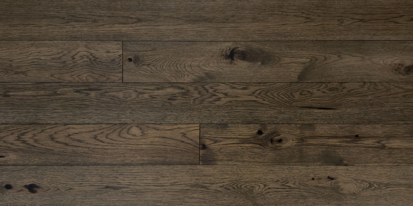 6 1/2" x 1/2" Engineered Hickory Pierce Top View