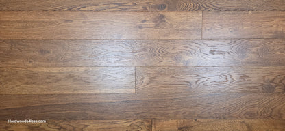6 1/2" x 1/2" Engineered European White Oak Old Fashioned Hardwood Flooring. Shown Close up.
