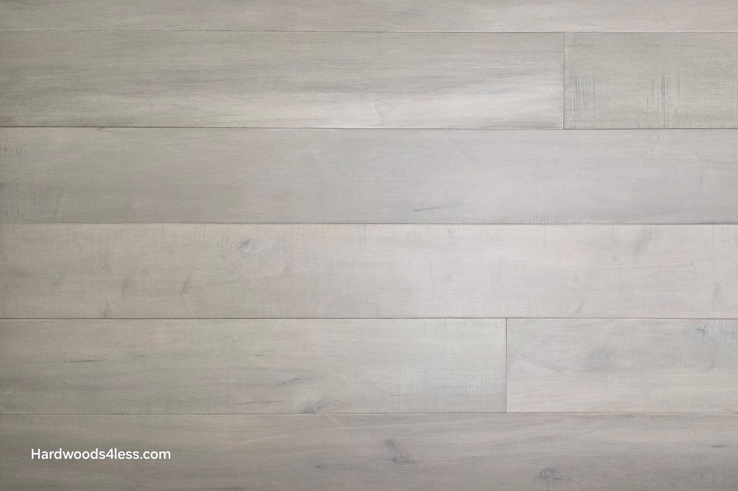 6 1/2" x 1/2" Engineered Maple Misty Moonlight Hardwood Flooring close up 