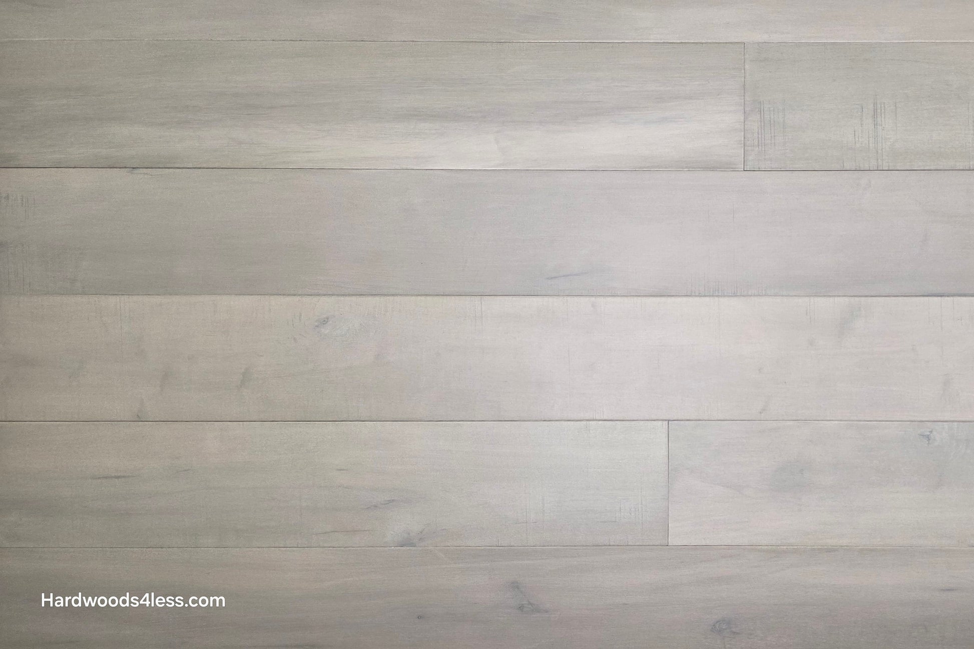 6 1/2" x 1/2" Engineered Maple Misty Moonlight Hardwood Flooring close up 