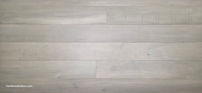 6 1/2" x 1/2" Engineered Maple Misty Moonlight Hardwood Flooring wide close up
