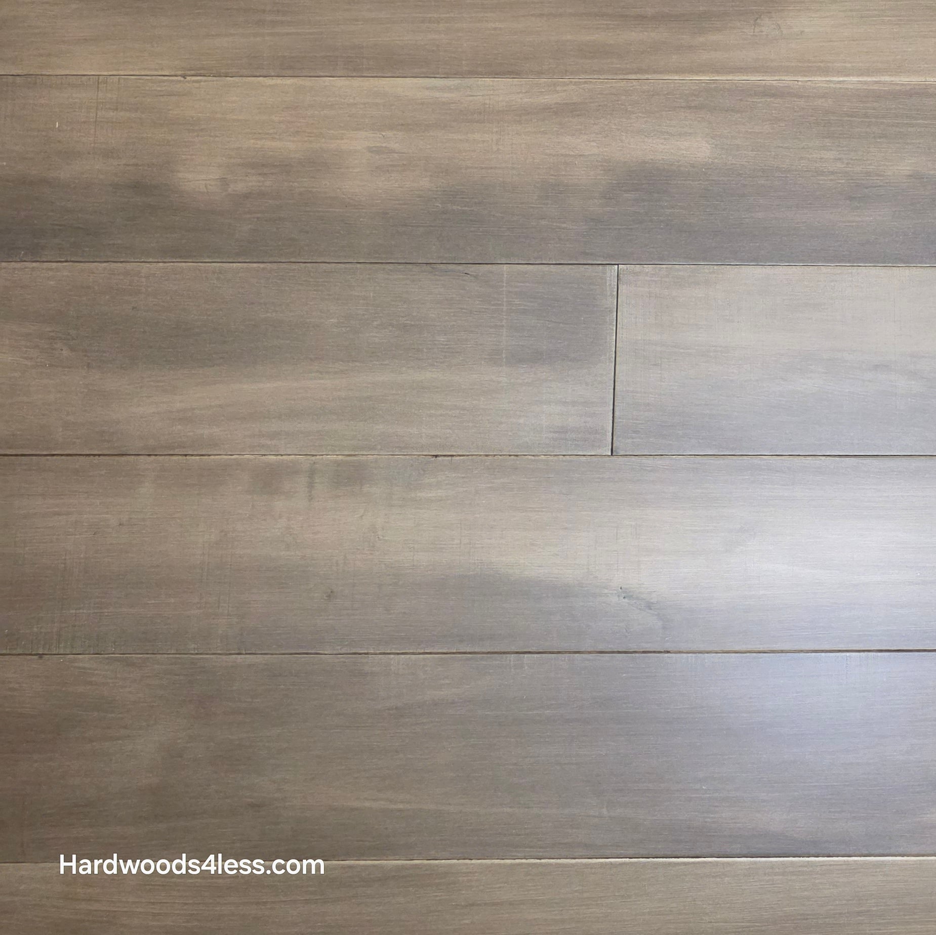 6 1/2" x 1/2" Engineered Maple Peat Hardwood Flooring. Shown close up.
