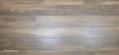 6 1/2" x 1/2" Engineered Maple Peat Hardwood Flooring. Shown close up.