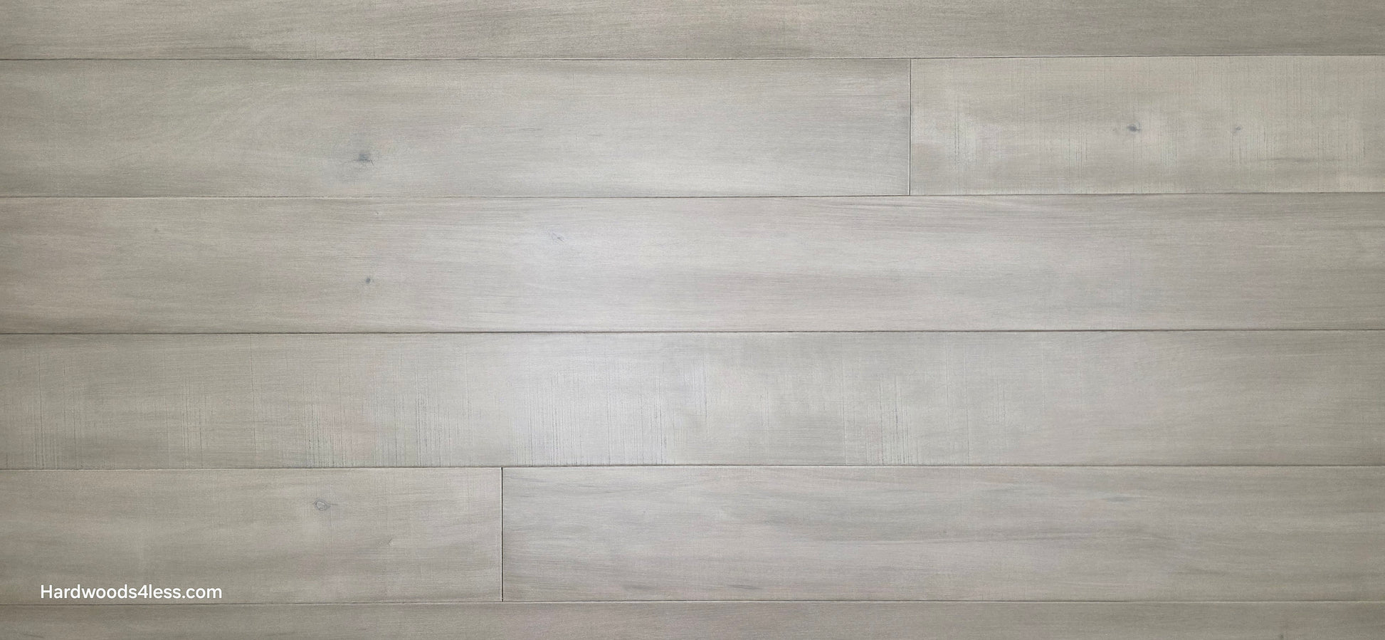 6 1/2" x 1/2" Engineered Maple Polar Palace Hardwood Flooring wide angle close up