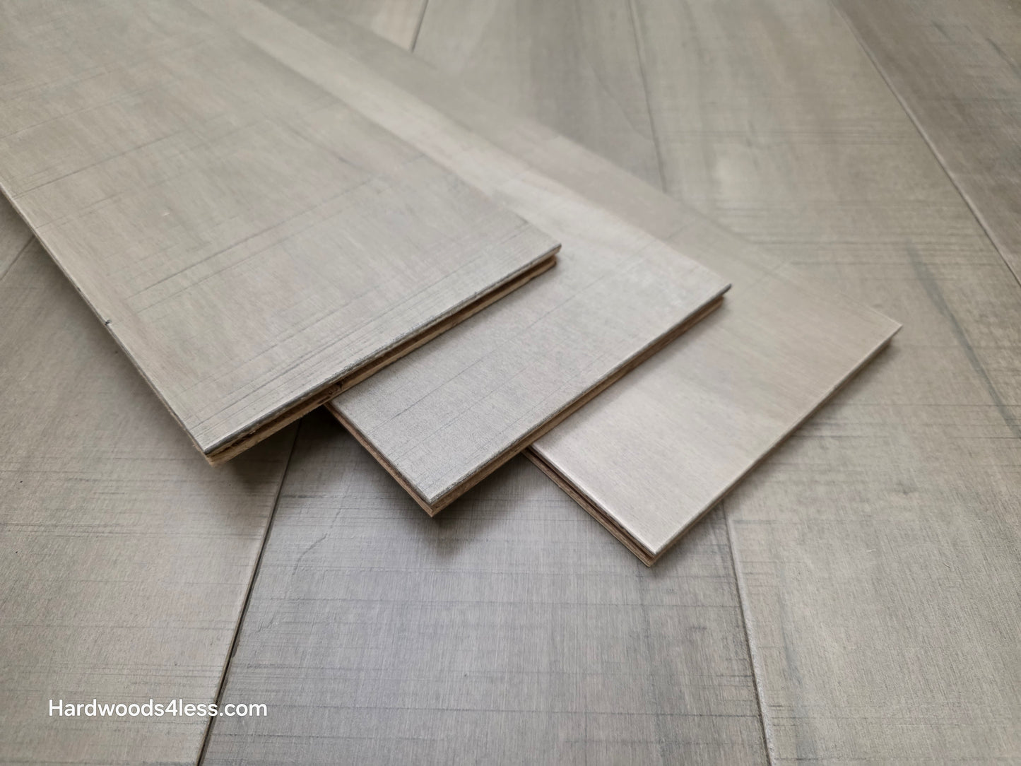 6 1/2" x 1/2" Engineered Maple Silver Spring Hardwood Flooring