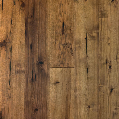 7 1/2" x 1/2" Engineered Antique Hickory Wimberly Stain Hardwood Flooring