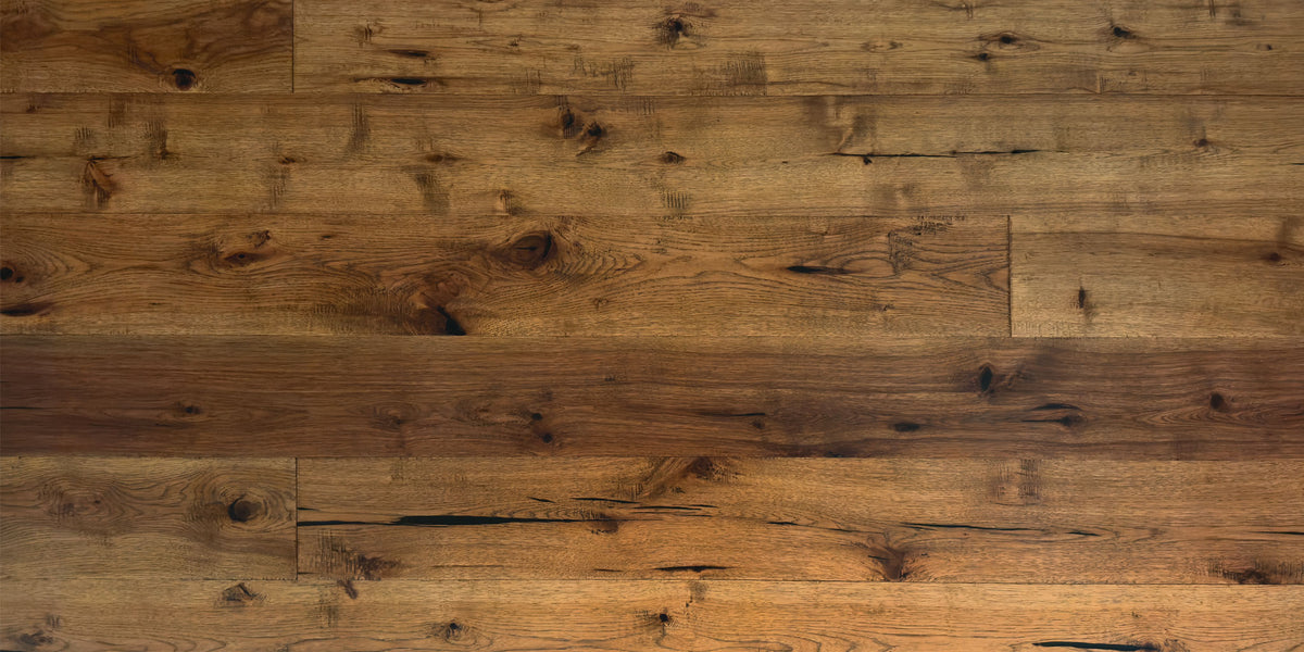7 1/2" x 1/2" Engineered Antique Hickory Wimberly Stain Hardwood Flooring