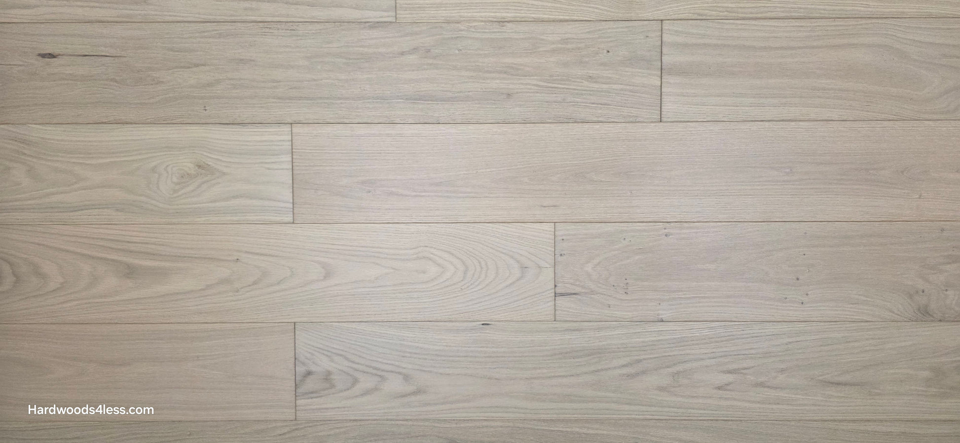 7 1/2" x 1/2" Engineered European White Oak Florence Hardwood Flooring. Show close up.