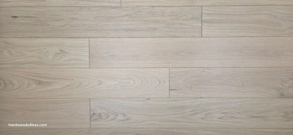 7 1/2" x 1/2" Engineered European White Oak Florence Hardwood Flooring. Show close up.