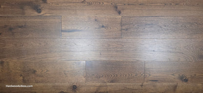 7 1/2" x 1/2" Engineered Hickory Mauna Kea Hardwood Flooring. Shown close up.