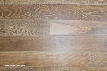 7 1/2" x 9/16" Engineered European Oak Hayling Hardwood Flooring. Shown close up. 