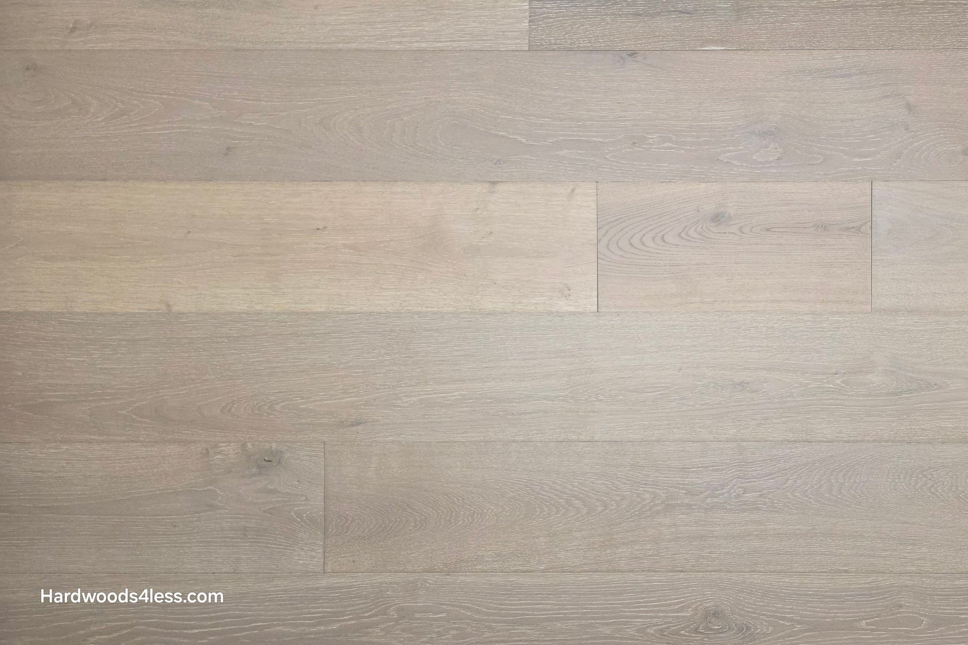 7 1/2" x 9/16" Engineered European Oak Sark Hardwood Flooring shown close up.