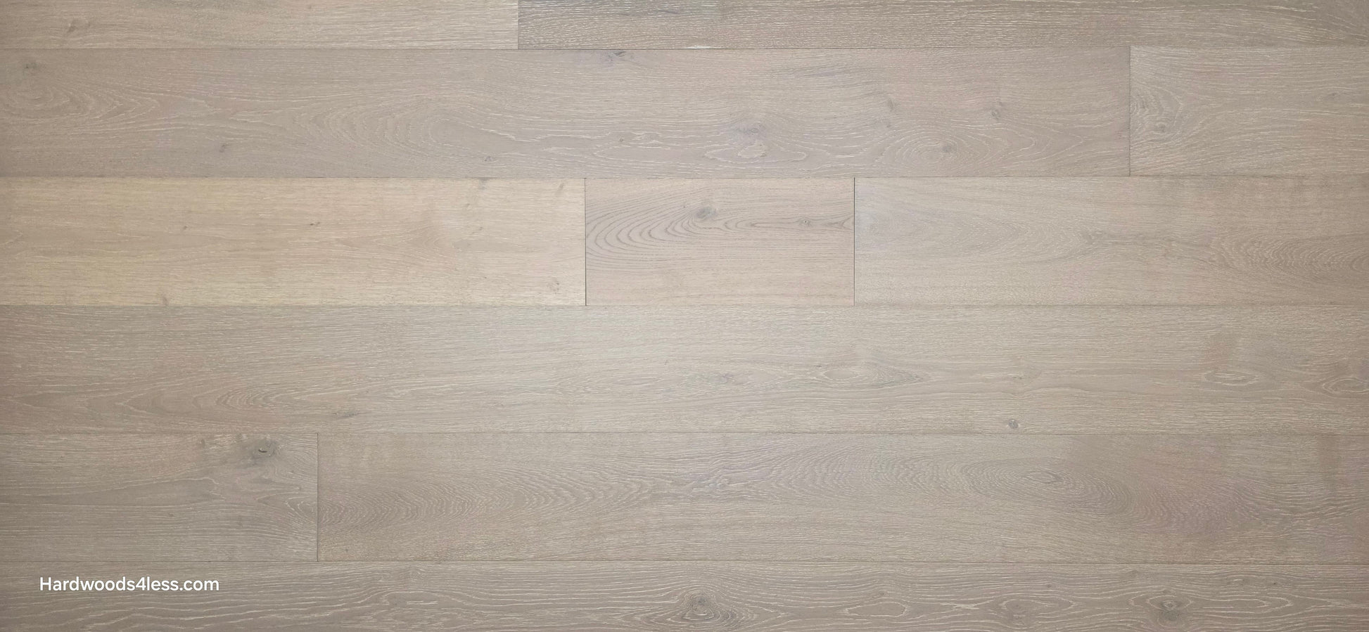 7 1/2" x 9/16" Engineered European Oak Sark Hardwood Flooring shown close up.