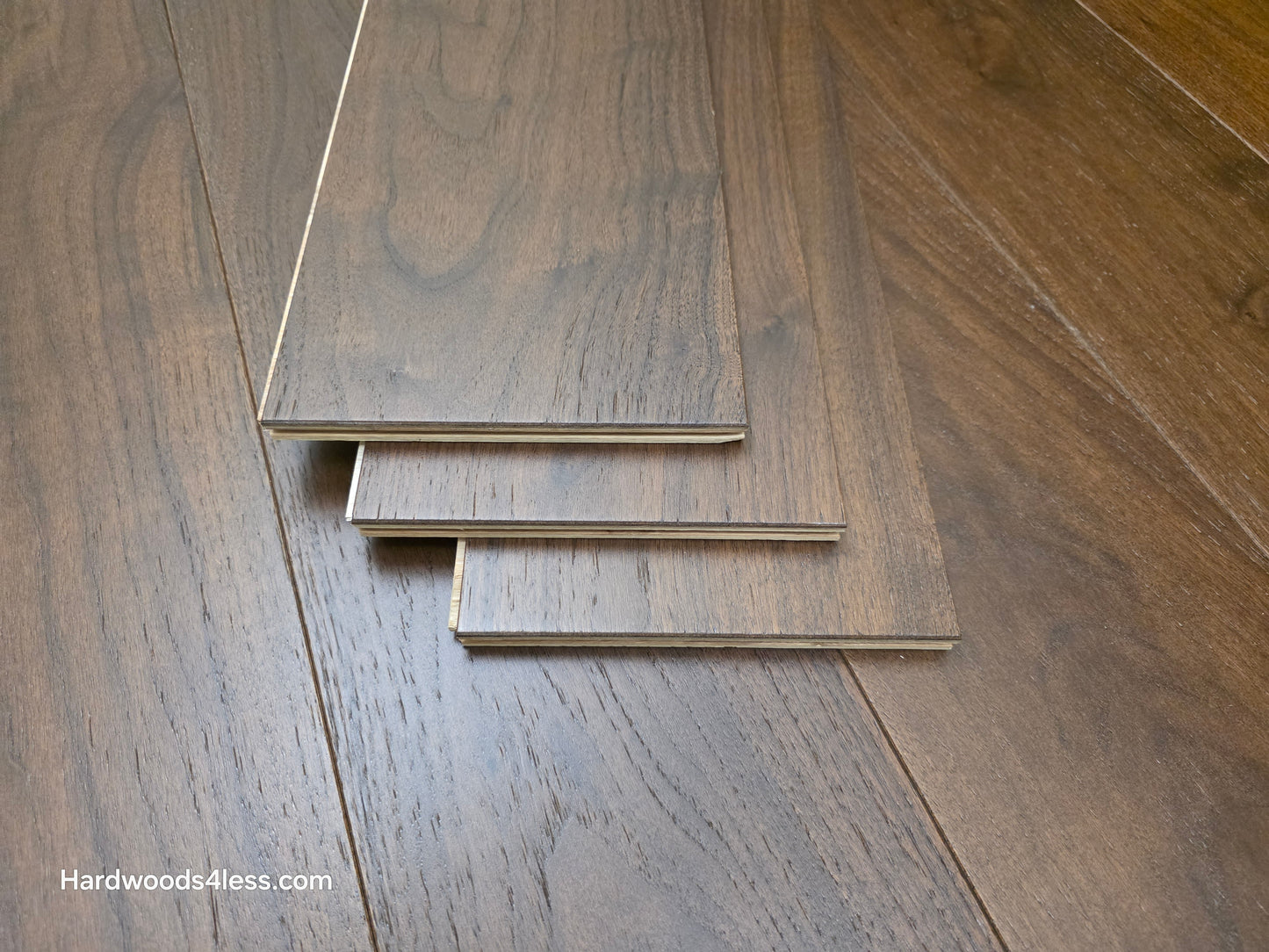 7 1/2" x 9/16" Engineered Walnut Columbia Hardwood Flooring