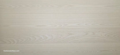 8.11" x 7/16" Modernized Engineered Ash Corbusier Hardened Hardwood Flooring. Close up.