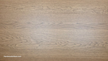 8.11" x 7/16" Modernized Engineered European Oak Calatrava Hardened Hardwood Flooring. Shown close up.