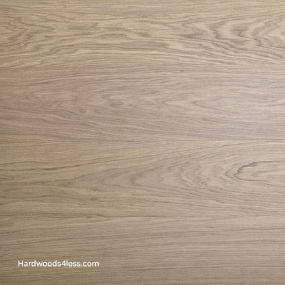 8.11" x 7/16" Modernized Engineered European Oak Gropius Hardened Hardwood Flooring. Close up.