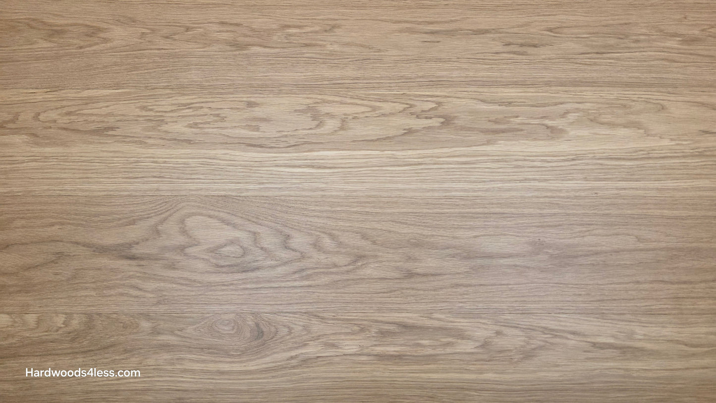 8.11" x 7/16" Modernized Engineered European Oak Wright Hardened Hardwood Flooring. Shown Close up. 