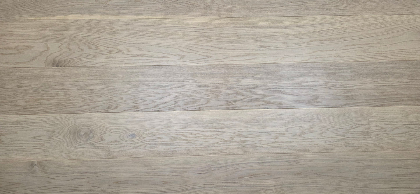 8 1/4" x 9/16" Engineered European White Oak Dove Hardwood Flooring