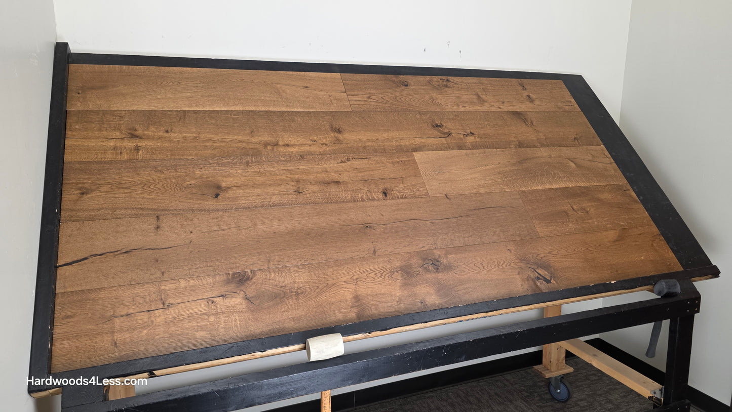 8 5/8" x 5/8" Engineered European Oak Beamline Hardwood Flooring